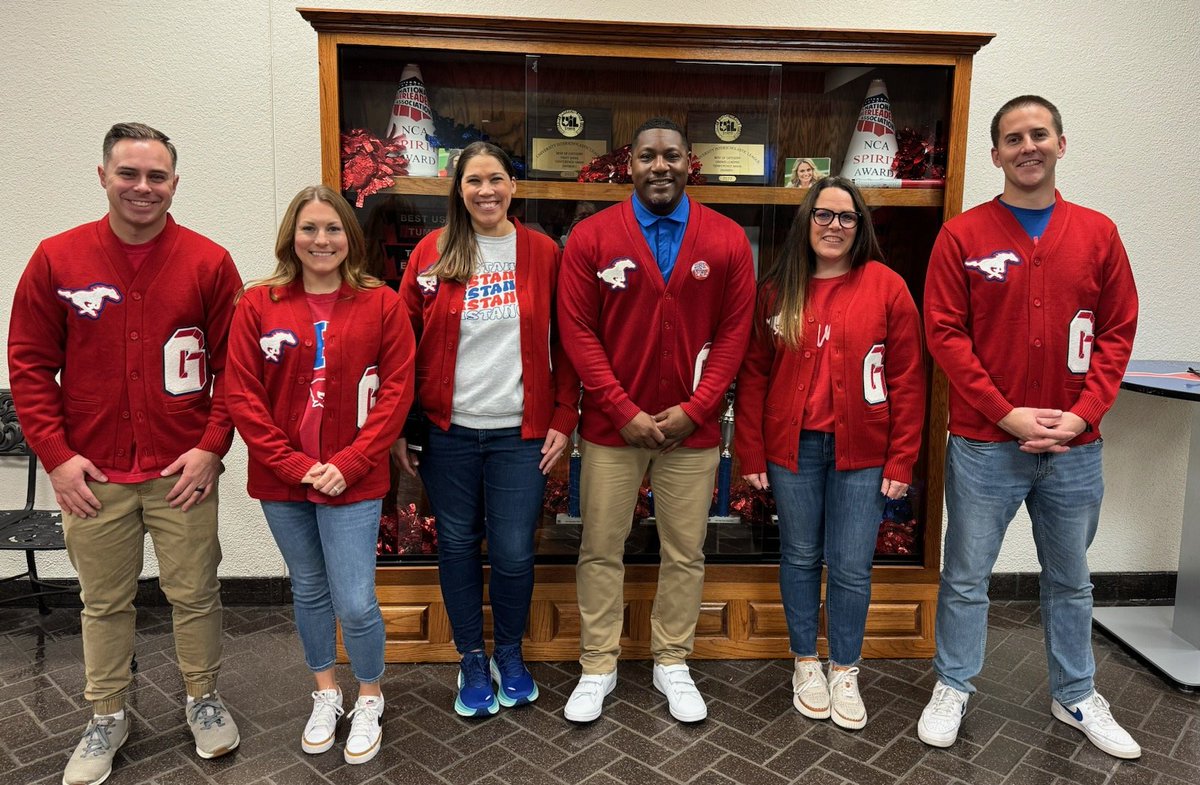 The @Grapevine_HS Admin is ready to cheer on our @GrapevineCheer at State today! We're already proud of you, now go out there and show them what the standard is! #RahRahRahMustangsFight