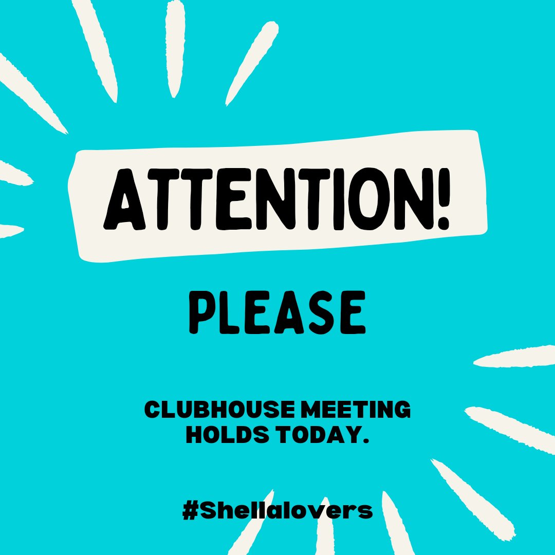 shellaloversfp's tweet photo. Hey Shella lovers, clubhouse holds today by 7pm be sure not to miss it🥰🥰

See you guys by 7pm✌️
#shellalovers https://t.co/ZpXt38Ty4f