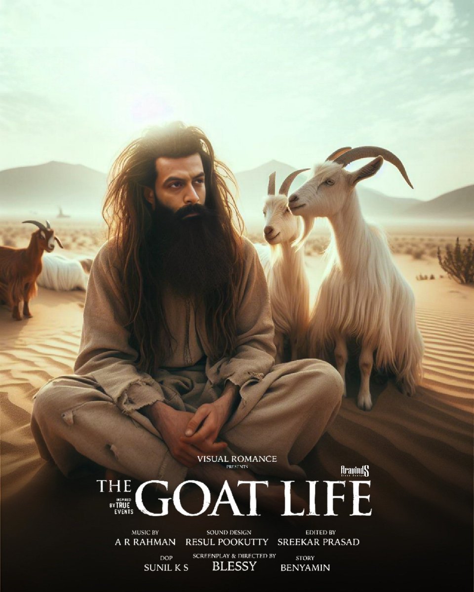 AravindSSivan07's tweet photo. #Aadujeevitham 💎✨️

#TheGoatLife 

@PrithviOfficial #PrithvirajSukumaran https://t.co/hHJkqf6vv4