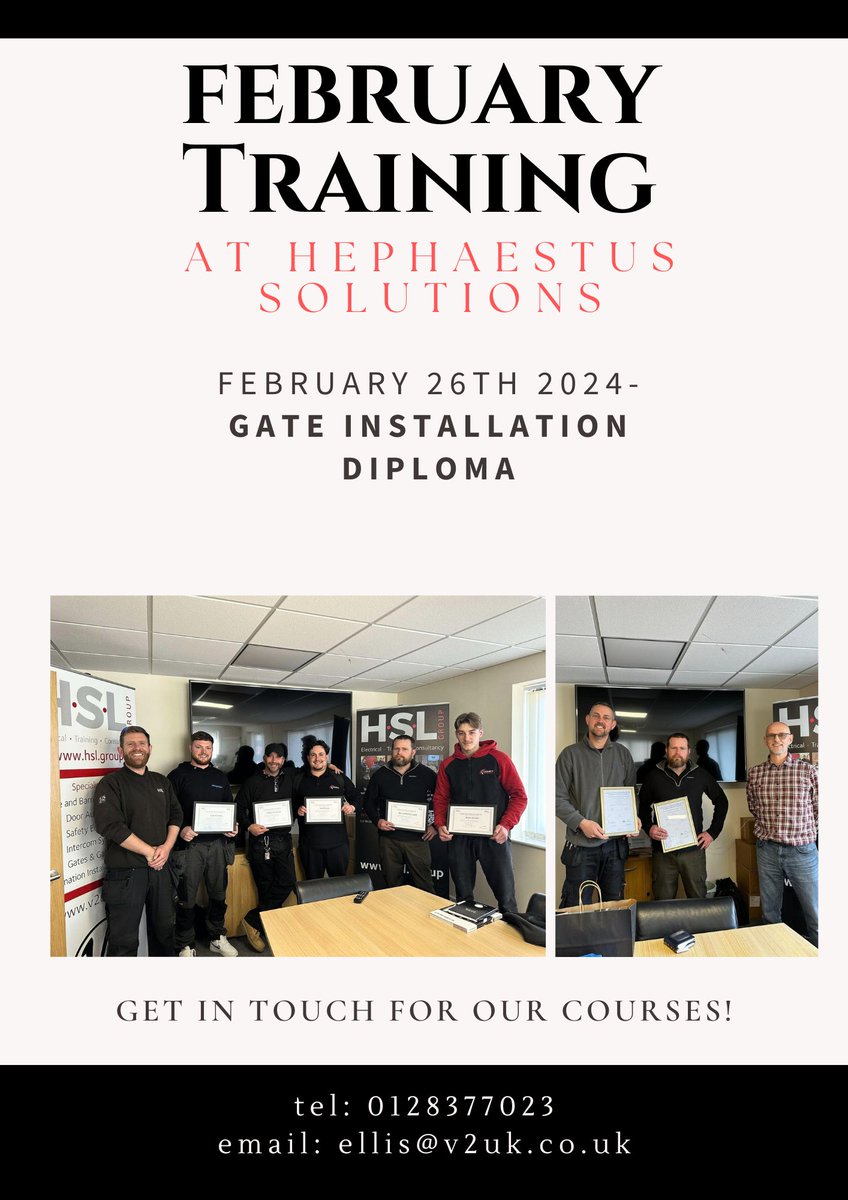 HslTraining's tweet photo. We can't wait for our first training course of the year!
For more information, visit our website or contact us directly🙌
https://t.co/A0XKpajDHj https://t.co/BZu785AJJI