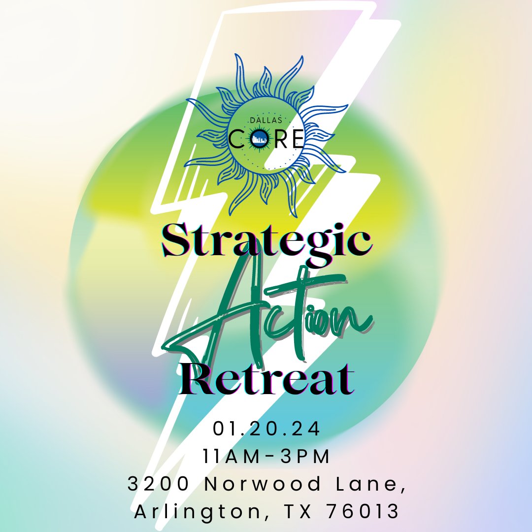 DallasCORE2's tweet photo. NOW is the time for action! Dallas CORE has been working hard on strategies towards systemic and sustainable change and are now positioned to take action. Join us on Saturday, January 20th from 11am-3pm CT to be a part of the movement.

Register here: https://t.co/ga4UDxr4CS https://t.co/1F3w6apl70