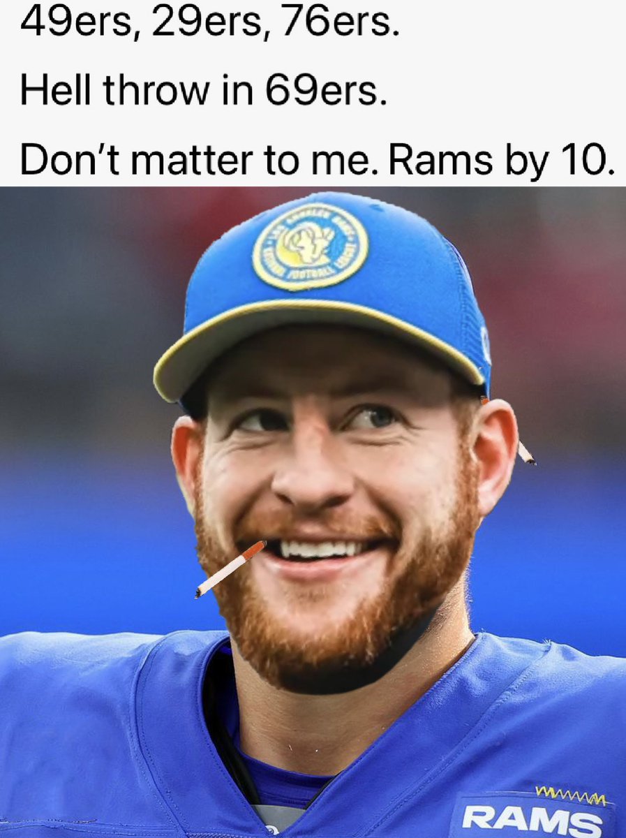 roblespan's tweet photo. #LARams #LAvsSF #BeatThe49ers #NinersWeek #MobSquad #RamsMemes πππππ€πΎ https://t.co/jN4yrUh1a7