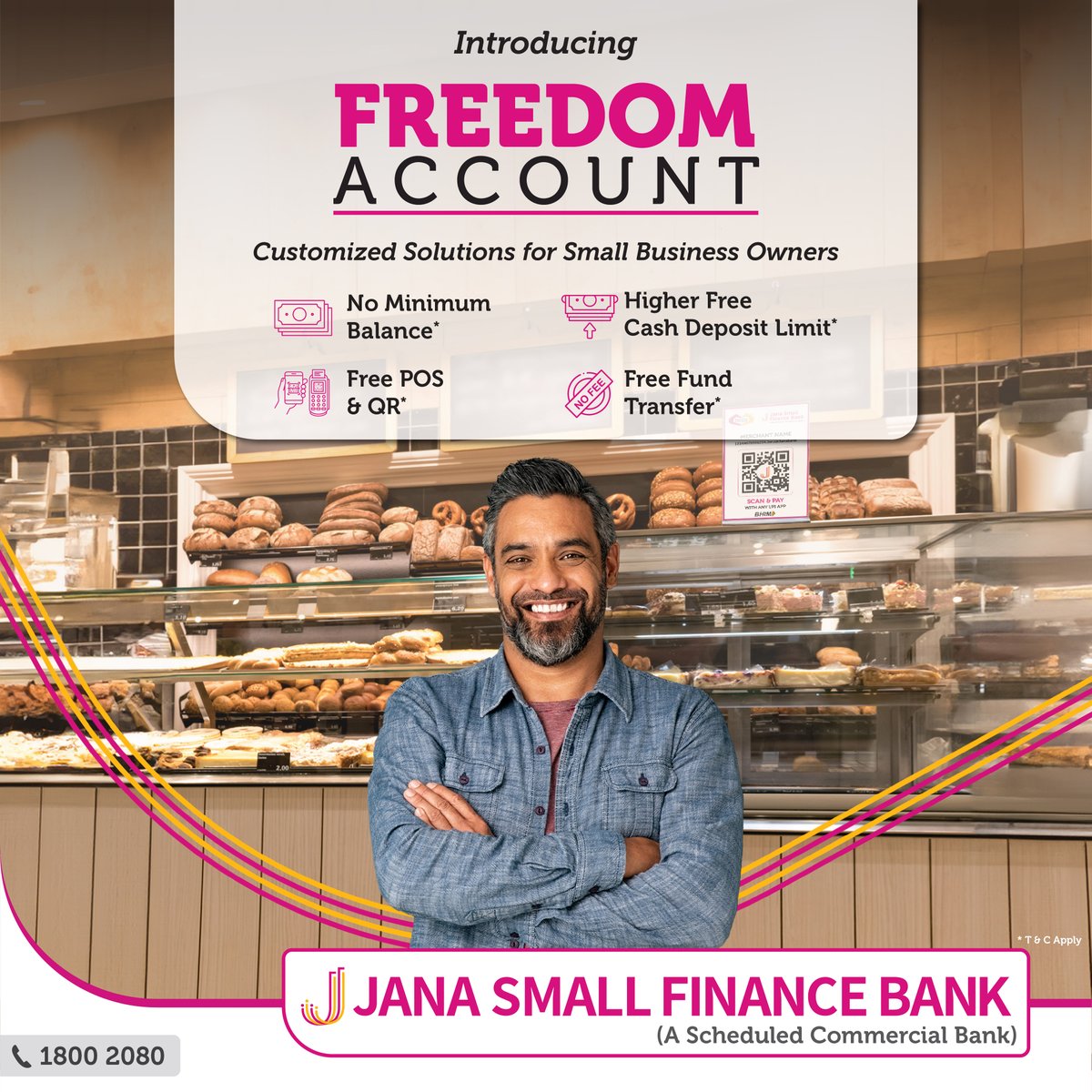 janabank's tweet photo. Introducing the Freedom Account by Jana SFB – Your Business, Your Rules. Personalized solutions for small business owners with multiple benefits.
For more information, visit https://t.co/EhurdJeysY
#FreedomAccount #JanaSFB #Business #Jana #SmallBusiness #Shopkeeper #Banking https://t.co/UWsd5Y2lmg