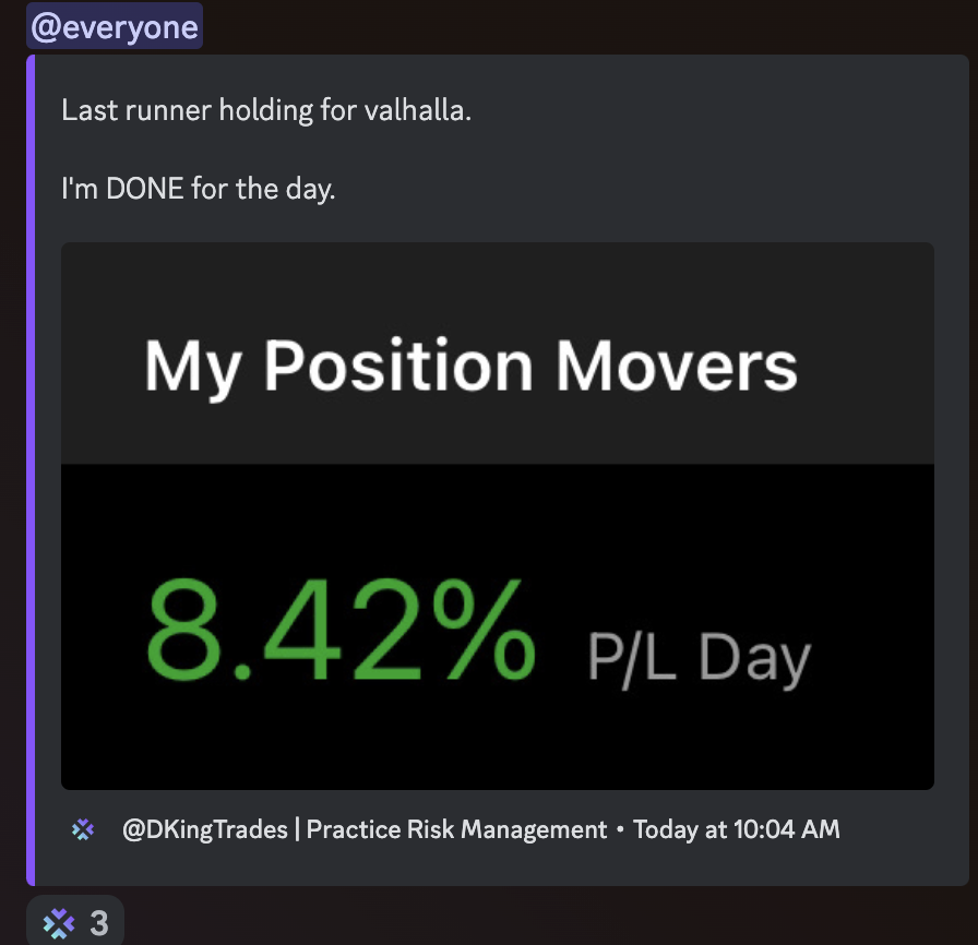 DKingTrades's tweet photo. What a phenomenal start to 2024. 

Everything was well executed this week and day was finished by 10:30am every single day. https://t.co/Us6m1RQauj