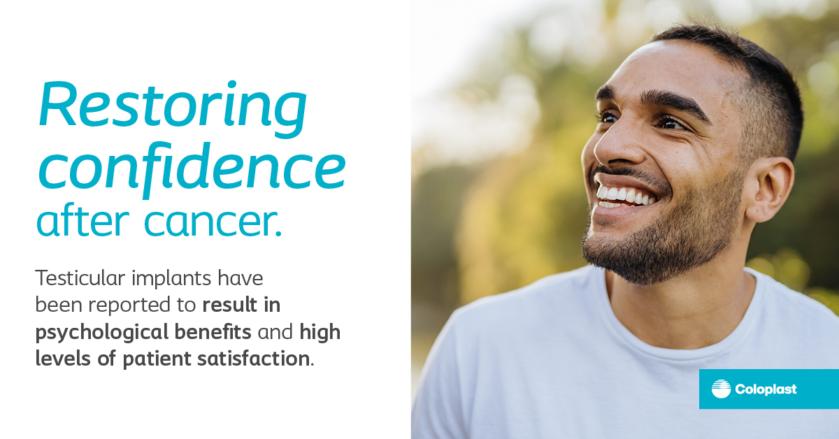 Coloplast_MD's tweet photo. Discussing an implant early in patient consultation may reduce the emotional impact of #orchiectomy. Talk early. Talk #Torosa® testicular prosthesis, the only #FDA-approved testicular implant. Learn more at: https://t.co/UjCCkZo7QJ
Brief: https://t.co/73vaFeVIxv
#UroSoMe https://t.co/SgLI8s3bnA