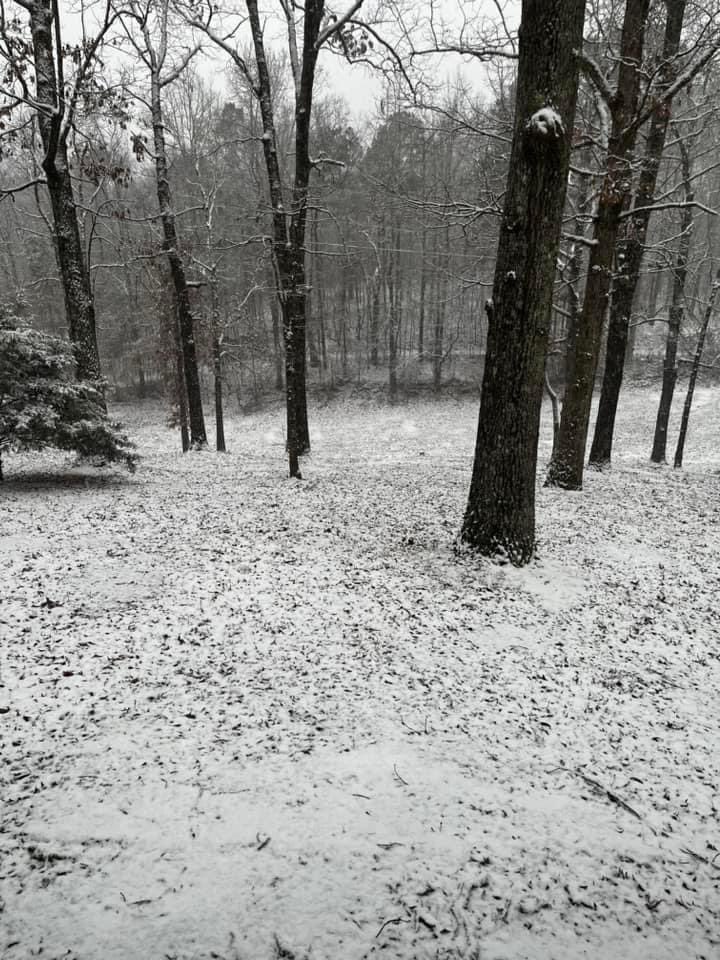 Snow in Fountain Lake from Joe McKinnon