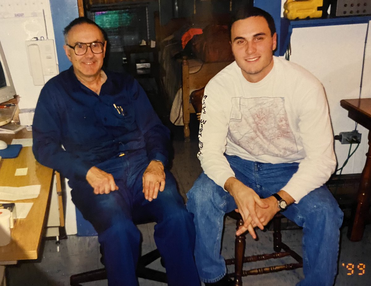 Marty was one of the nicest guys you’d ever meet.His smile at the end of every weather report from Mt Washington was always a mood booster for me. “Back to you Lou.”This is a photo from the 1st time we met in Jan 1999 in the WMTW transmitter building.Marty Engstrom will be missed
