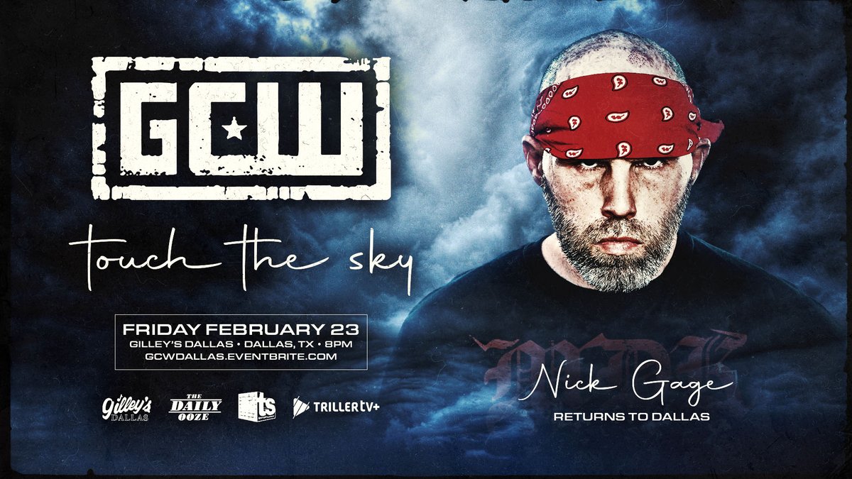 GCWrestling_'s tweet photo. Tickets for GCW's return to DALLAS and debut at Gilley's on February 23rd are On Sale NOW!

https://t.co/Z3bRus4Lcq

Already Signed:
Nick Gage
Jacob and Zilla Fatu
Blake Christian
Mance Warner
Fuego Del Sol
Bussy
+more!

Watch LIVE on @FiteTV+
Friday 2/23 - 8PM
Gilley's Dallas https://t.co/ZN2znM4mMT