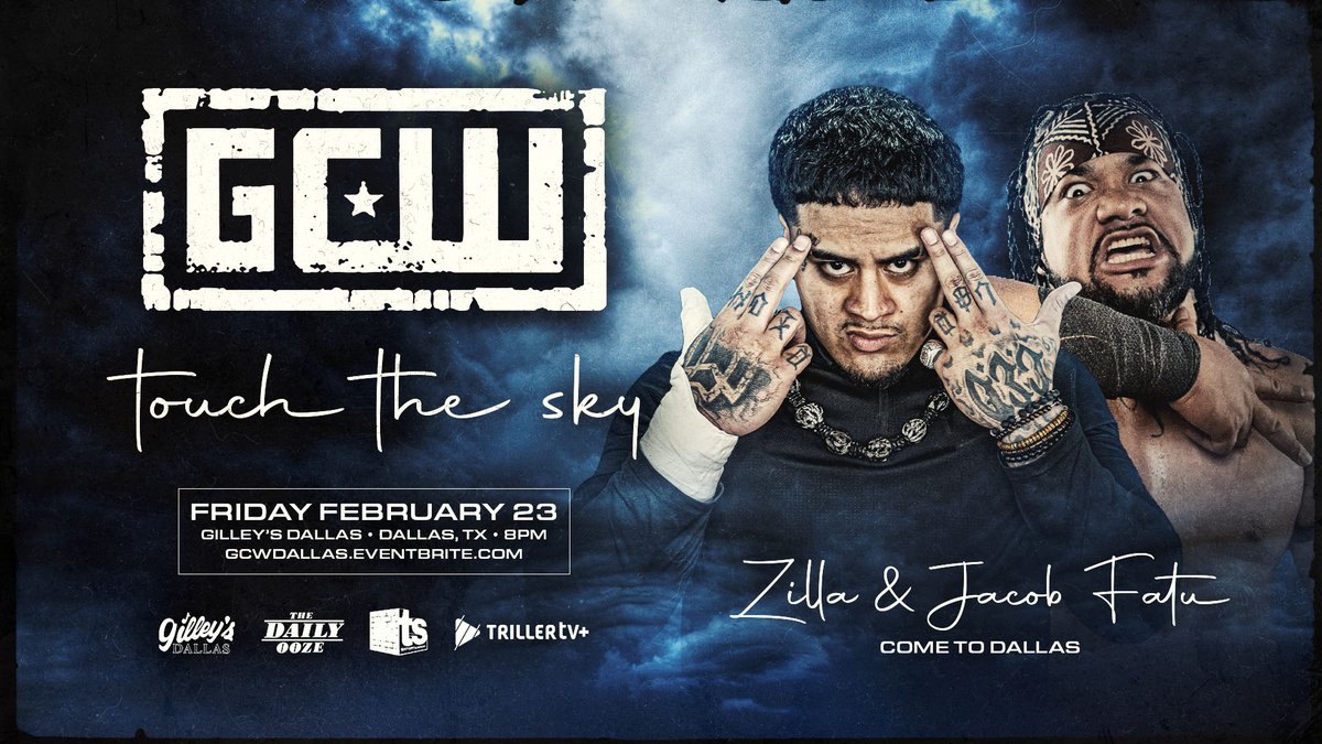 GCWrestling_'s tweet photo. Tickets for GCW's return to DALLAS and debut at Gilley's on February 23rd are On Sale NOW!

https://t.co/Z3bRus4Lcq

Already Signed:
Nick Gage
Jacob and Zilla Fatu
Blake Christian
Mance Warner
Fuego Del Sol
Bussy
+more!

Watch LIVE on @FiteTV+
Friday 2/23 - 8PM
Gilley's Dallas https://t.co/ZN2znM4mMT