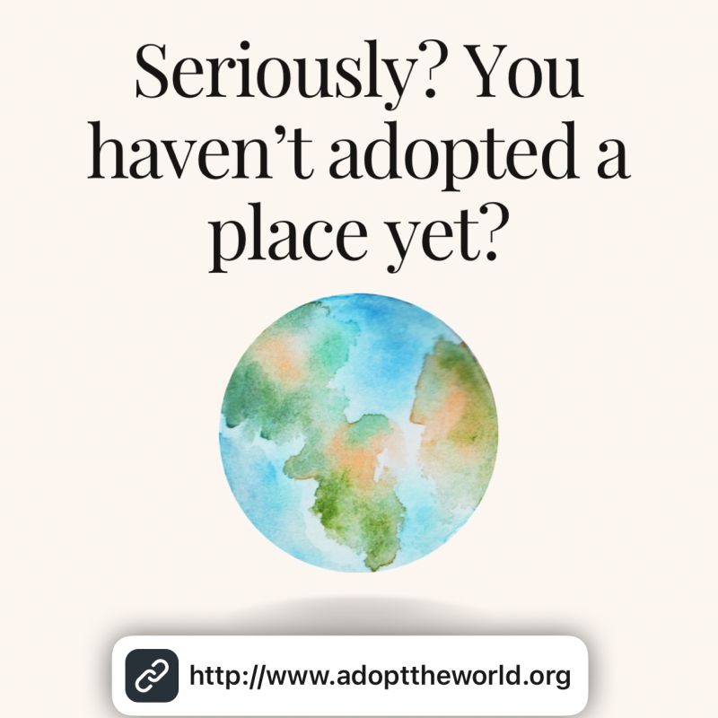 Our volunteers have adopted thousands of places in +100 countries! Join our award-winning initiative to adopt a place (a road, a beach, a park, an island, a forest… you name it!) and pledge to maintain it litter free... adopttheworld.org #environment #nature #litter