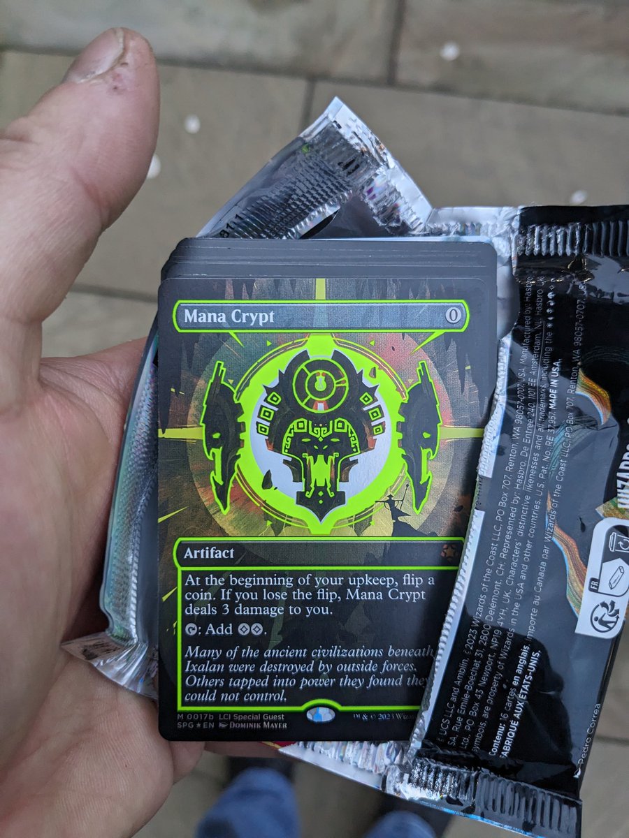 PupDapper's tweet image. successful pull i think 😅 #mtg