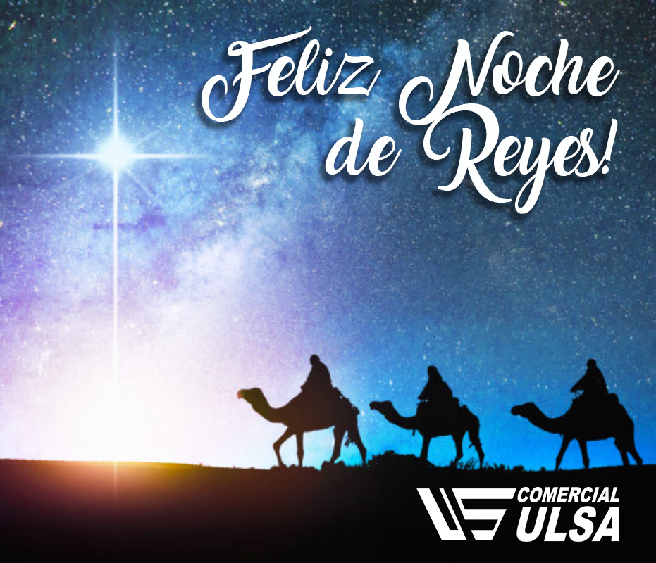 ¡Feliz Noche de Reyes! 🎉🎁👑🐫🐫🐫

Que sus majestades los Reyes Magos os traigan mucha ilusión, amor y felicidad.

¡Disfrutad de esta mágica noche en familia! 💙

#comercialulsa #suministrosindustriales #reyesmagos #nochedereyes #susmajestades #valladolid #Feliznavidad