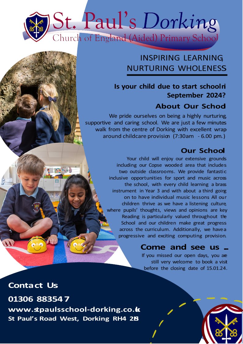 St Paul's C of E Primary School (@sppsdorking) on Twitter photo 