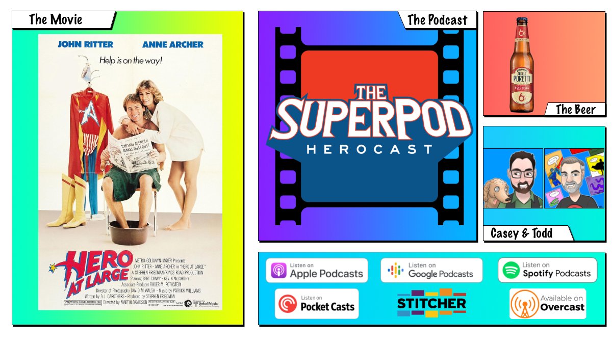 Surprise! We're back one week early because we were so excited to share this hidden gem with you! Join us as we review Hero at Large!
Available here: player.captivate.fm/episode/871b5c…

Or wherever you catch your pod!