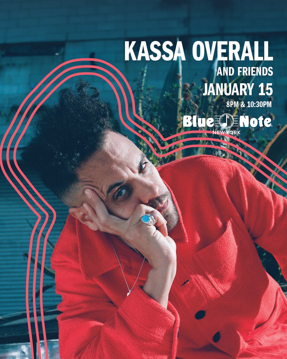 We are excited to have @KassaOverall making his Blue Note debut! He’ll be hitting the stage with friends on Monday Jan 15th, it’s going to be a special night! bluenotejazz.com/nyc/shows/?eid…