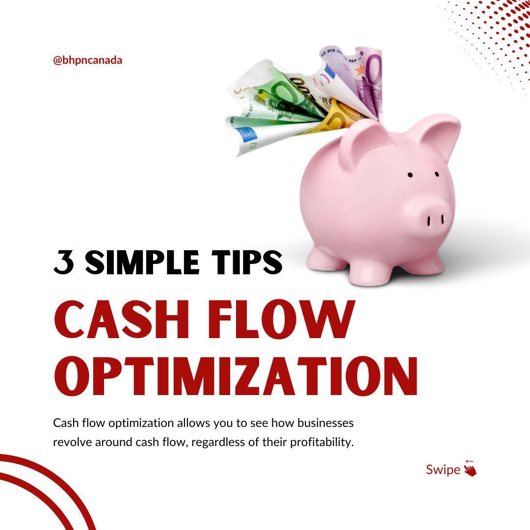 bhpncanada's tweet image. Unlock financial success with these 3 cash flow optimization tips! 💰✨ #FinancialWisdom #CashFlowTips