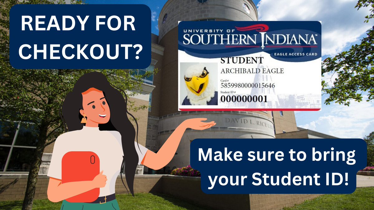 RiceLib's tweet photo. Need to borrow something from the library? Make sure you bring your Eagle Access card! 🦅🪪

All checkouts require your card so don't forget to bring it with you!
#usi #ricelibrary https://t.co/kFaGWDdFsl