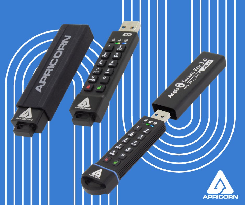 apricorn_info's tweet image. Whether you are looking to prioritize durability, capacity or transfer speeds, we are sure to have an #EncryptedFlashKey to suit your offline data security needs. 

Browse out full list of flash keys by following the link: bit.ly/3MpXkZq 

#Apricorn #FlashDrive