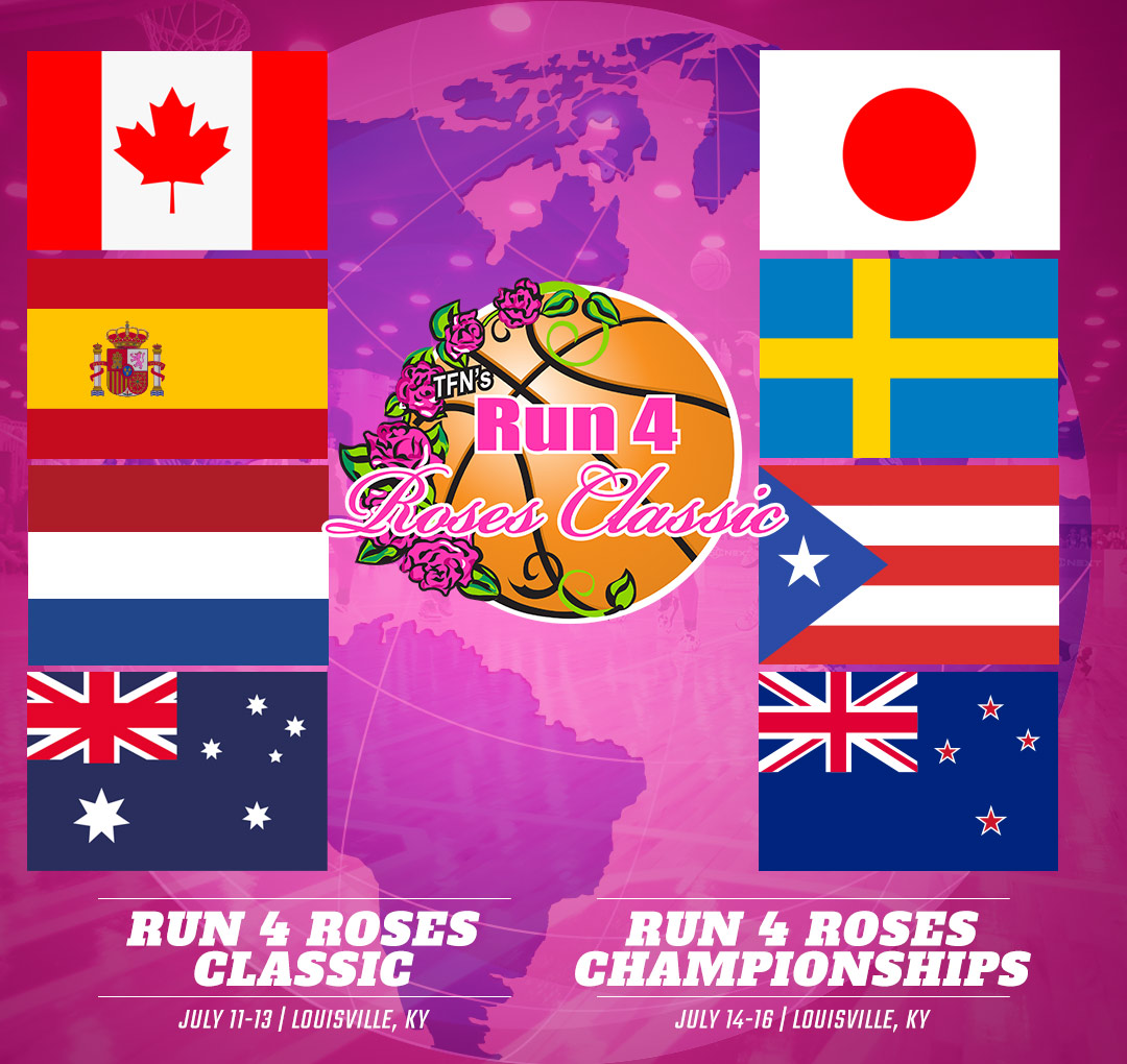 🌹This year's Run 4 Roses is gearing up to be our most global event ever, with more international teams joining the excitement! 🌐🏀 #Roses24