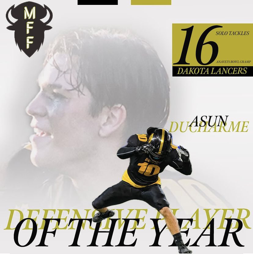 Grateful to say I won the people’s choice defensive player of the year award for the province of Manitoba!