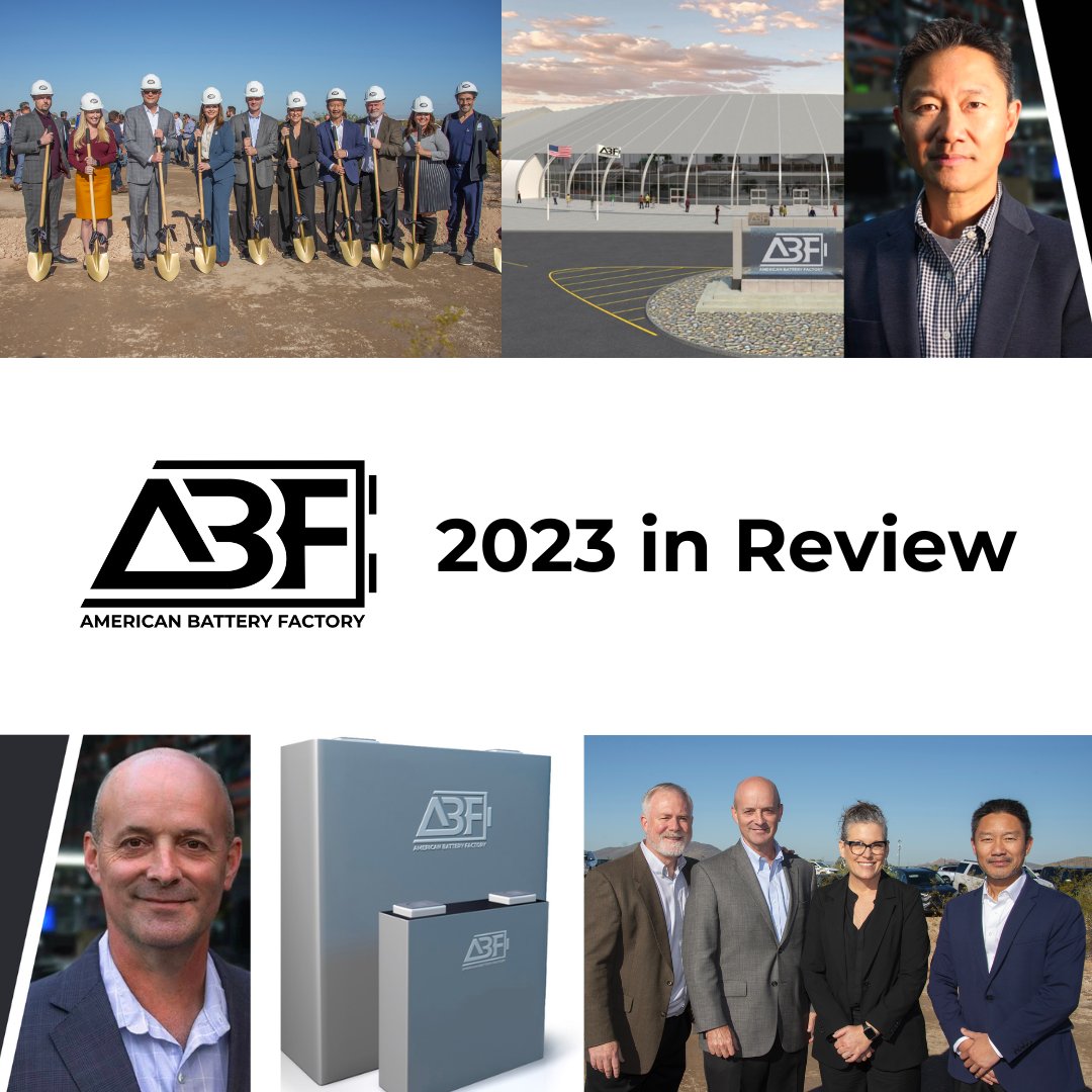 ABF__INC's tweet photo. 2023 was a year of milestones, from strategic partnerships to the groundbreaking of our first gigafactory in Arizona. We look forward to a constructive 2024 as we strive to make true energy independence a reality for all. https://t.co/dAhgFHQ4az