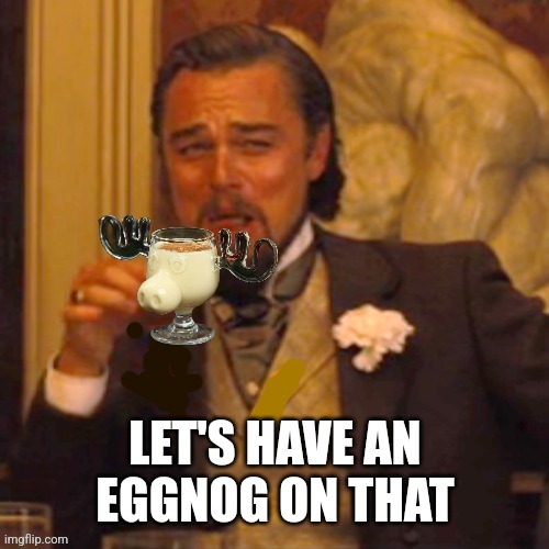 Let's sip on our eggnogs as they have #NoEggs