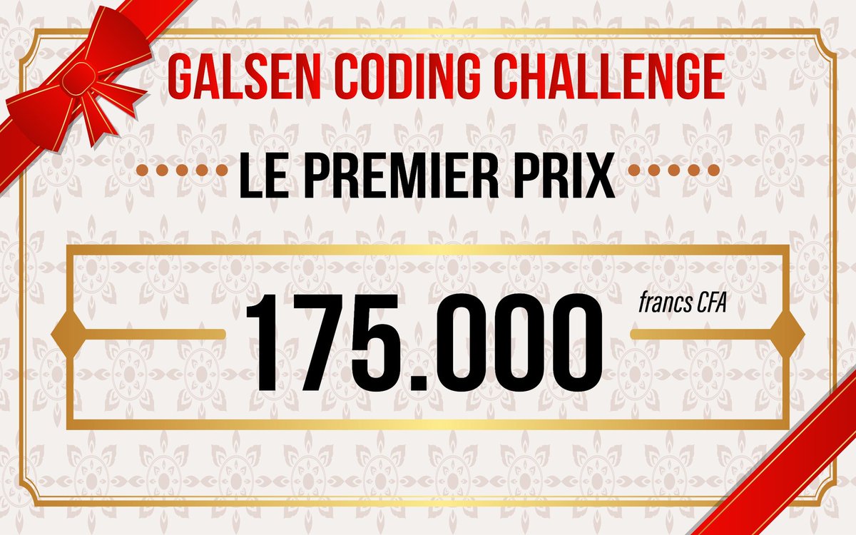 eliaswalyba's tweet photo. Who ?
Tomorrow, inshallah.
Ne ratez pas le cocktails organisé par @JinaxDigital.
#GalsenCodingChallenge https://t.co/HOlbSlVX8k