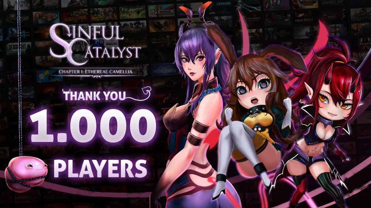 🎉 Thank you for making Sinful Catalyst a hit! 1000 copies sold and counting – your support is truly sin-sational! 🚀💖

#hentaiِhot #hentaiِart #vn #steamgames #nutaku