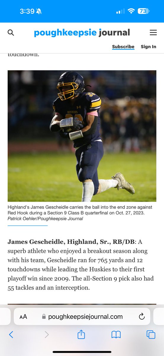 James Gescheidle (@jamesgescheidle) on Twitter photo Thank you!! <a href="/PJSports/">Poughkeepsie Journal Sports</a> <a href="/StephenHaynes4/">Stephen Haynes</a> Excited to be named 1st team all star. <a href="/GoMVB/">GoMVB Get Seen. Get Serious. Get to the Next Level</a> <a href="/Get__Recruited/">Get Recruited</a>
poughkeepsiejournal.com/story/sports/hโฆ Thank you!! <a href="/PJSports/">Poughkeepsie Journal Sports</a> <a href="/StephenHaynes4/">Stephen Haynes</a> Excited to be named 1st team all star. <a href="/GoMVB/">GoMVB Get Seen. Get Serious. Get to the Next Level</a> <a href="/Get__Recruited/">Get Recruited</a>
poughkeepsiejournal.com/story/sports/hโฆ