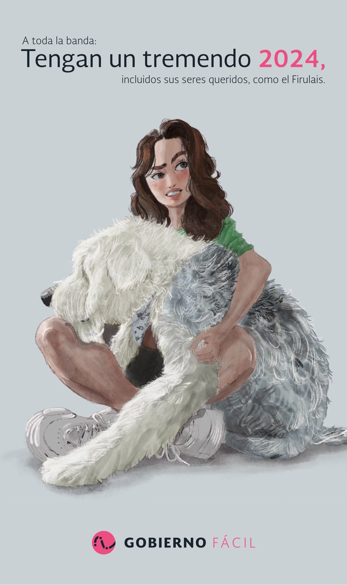 A toda la banda:
Tengan un tremendo 2024, incluidos sus seres queridos, como el Firulais.