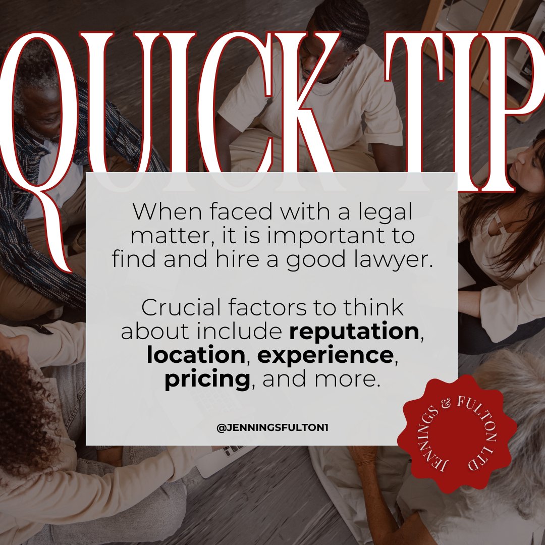 Remember, finding a good lawyer is crucial for ensuring the best possible outcome for your legal matter. Wishing everyone a restful weekend.

#jenningsfulton #funfactfridays #fridaymotivation #fridayvibes #lasvegaslocals #lasvegaslawyer #legaladvice #litigation #personalinjury