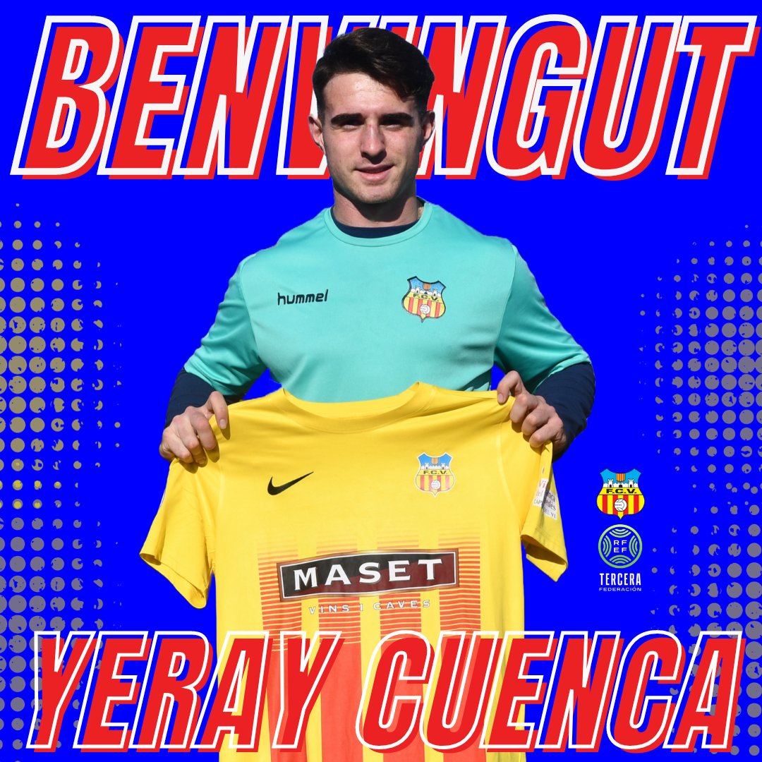 FCVilafranca's tweet photo. 🤝 𝐅𝐈𝐓𝐗𝐀𝐓𝐆𝐄
✅ Yeray Cuenca
➡️ Juga de central, té 20 anys, és de Sitges i arriba procedent de l'Atlético Melilla, també de Tercera Federació (grup 9).
🔴🟡 Benvingut, Yeray!!

#3rfef5 #Tornemalsorígens https://t.co/LauJ0oFaO7