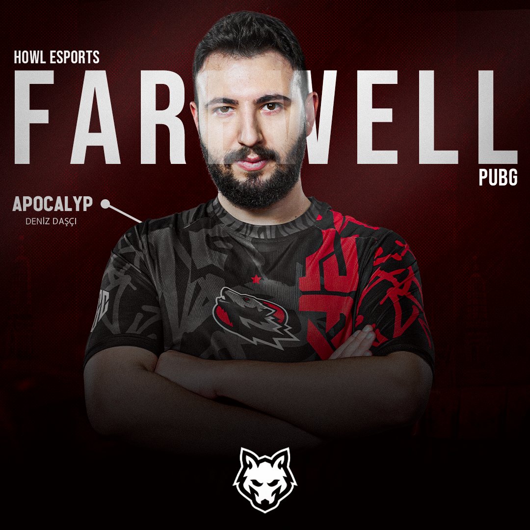 HOWL_Espor's tweet photo. PUBG takım koçumuz Deniz “Apocalyp” Daşçı ile yollarımızı ayırıyoruz. Kendisine kulübümüz adına verdiği bütün emekler için teşekkür eder, kariyerinde başarılar dileriz.

#AUUU | #WeAreHOWL | #PUBG
@PUBGEsports | @PUBG_TUR https://t.co/uK2ef4mJBZ