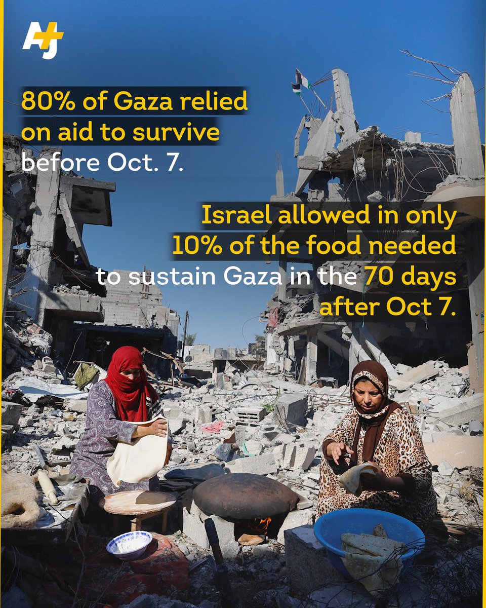 ajplus's tweet image. 4 in 5 people experiencing famine across the world are now in Gaza, says the @WFP’s chief economist.

In an interview with The New Yorker, Arif Husain said he has “never seen anything like” the food crisis Gaza is facing.