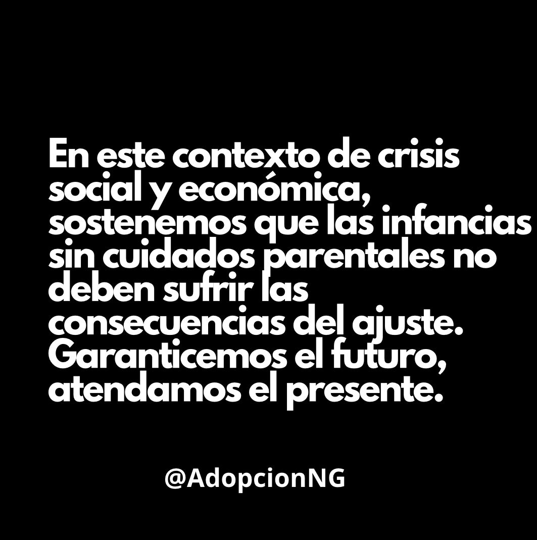 AdopcionNG's tweet photo. Los recursos económicos y la planta de trabajadores y trabajadoras destinados a atender las necesidades de estos NNyA deben ampliarse con urgencia y no reducirse. No es justo exigir esfuerzos adicionales a quienes han sufrido vulneraciones en edades tempranas.
Los derechos de https://t.co/rGzuDkEnij