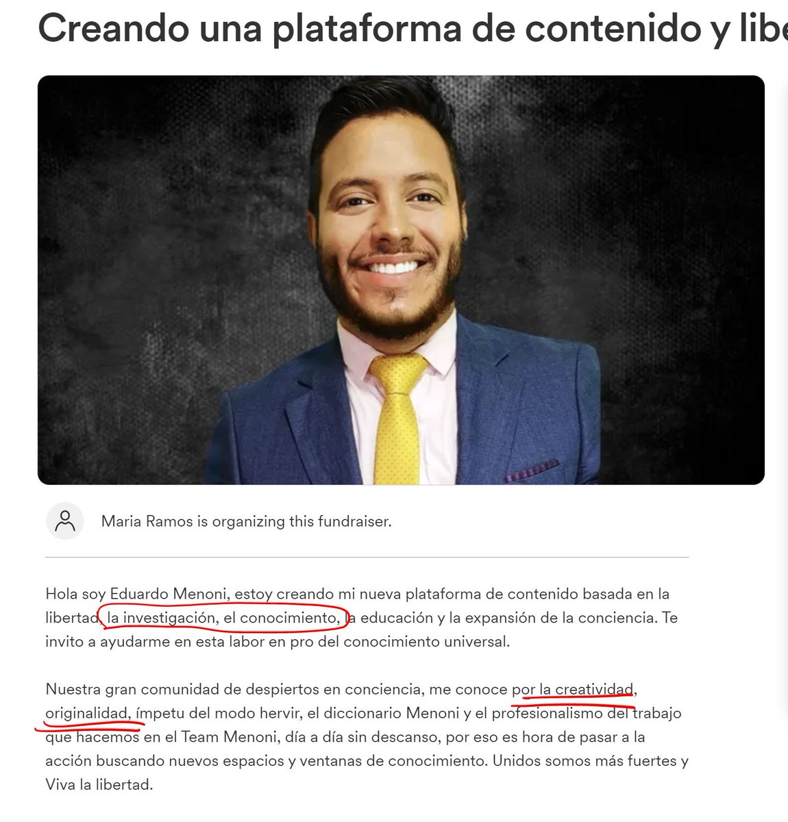 Aprovechando que Eduardo Menoni está siendo funado, les cuento la  experiencia que tuve con este fanf... - Imperium.pe 🐸 | Rattibha