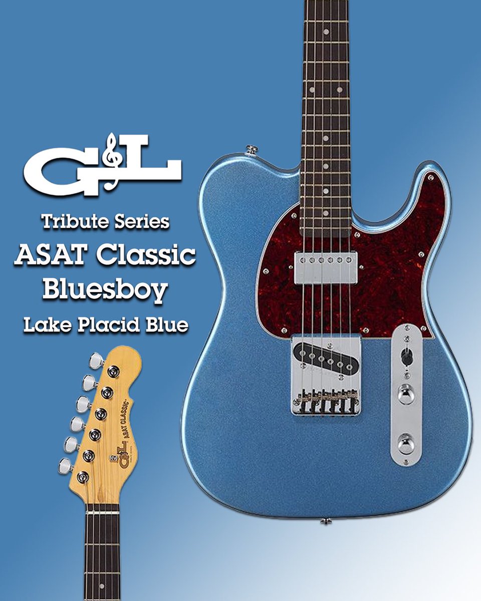 GandLGuitars's tweet photo. G&L Tribute Series ASAT Classic Bluesboy in Lake Placid Blue 💧
#glguitars #ASATClassic #ASATClassicBluesboy #TributeSeries #LeoFender https://t.co/iWJVAq5G9l