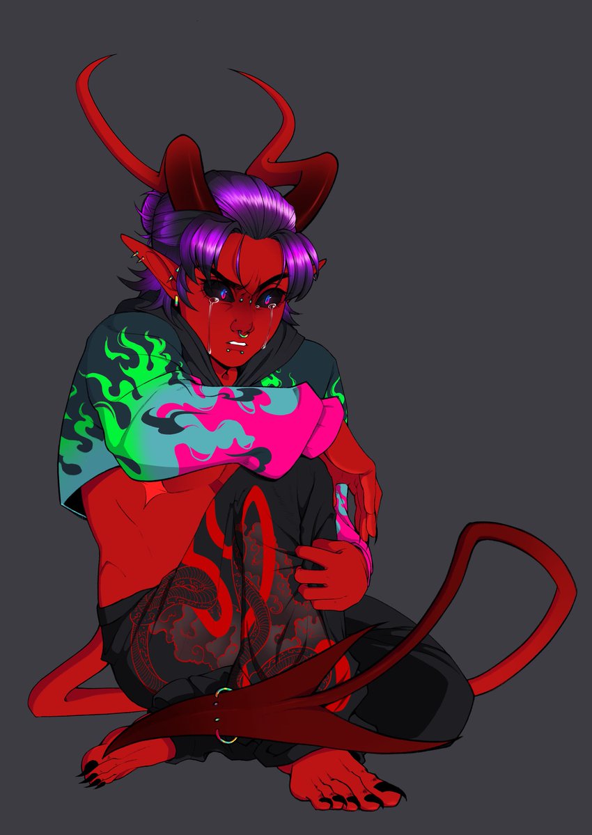 commission for @Lycanthropy_007 , of his oc, Jasper! thank you for commissioning me! 💛

#digitalart #artcommission