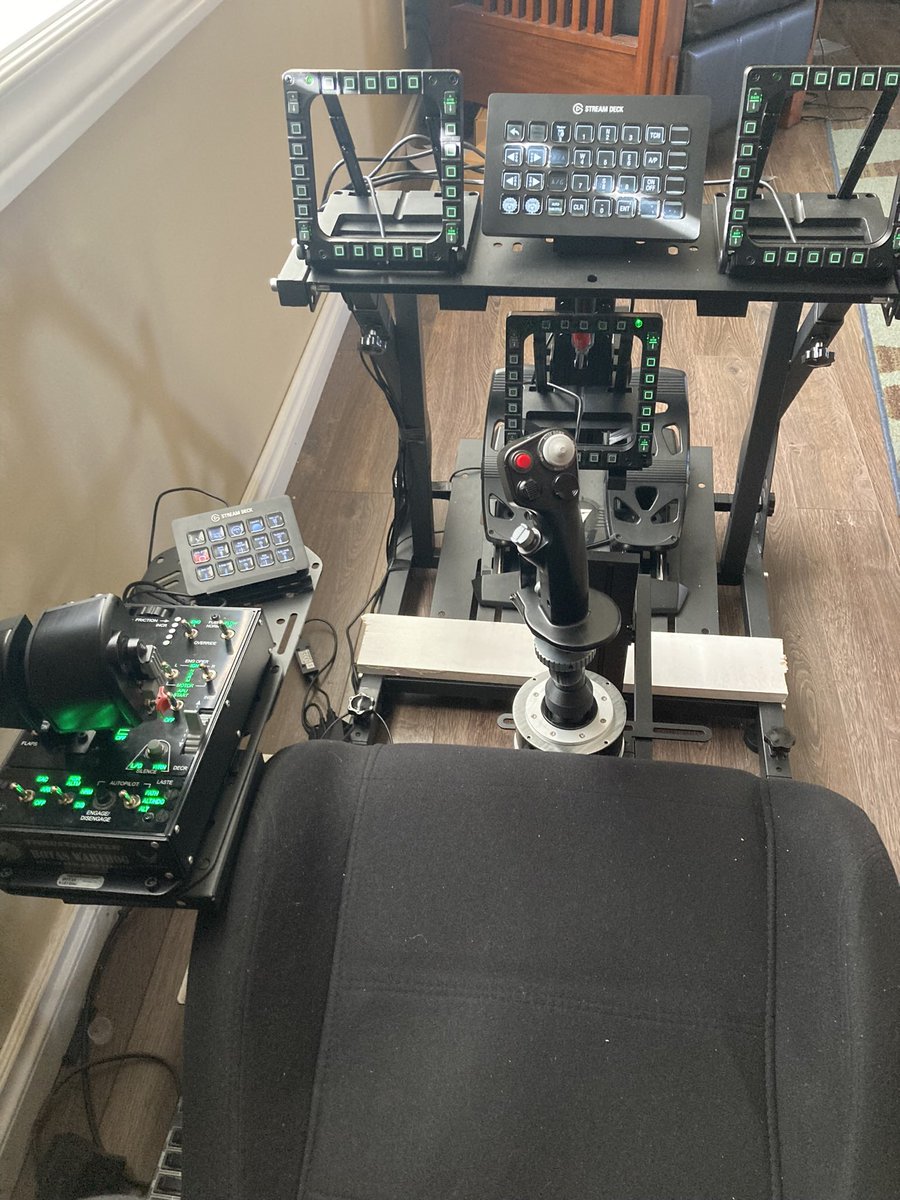 ThatGuyVR's tweet photo. @Rainmaker1973 With the Quest Pro nose gap, this setup is perfect for the F/A-18. Great immersion and easy access to buttons. https://t.co/dzGTqbFYCn
