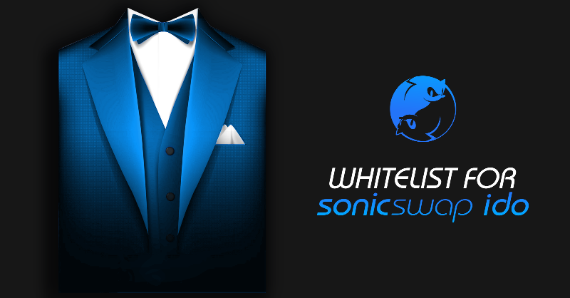 sonicswap_'s tweet photo. You are formally invited to join our Whitelist for our upcoming IDO. Click to join!