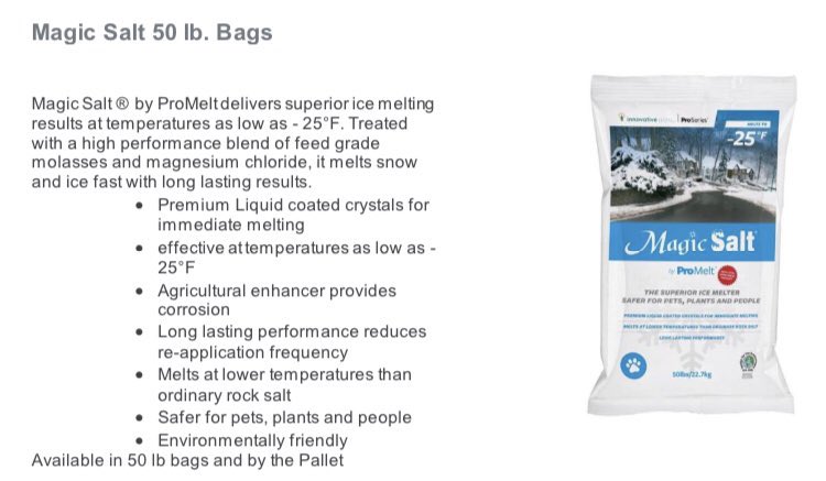 HartsTurfPro's tweet photo. 1st snow comes this weekend!🥶
We’ve got Magic Salt from @MiddlesexIce Control & #ProMelt in stock by the 50 lb. bag or pallet (40 bags).
100# & 50# capacity @SpykerSpreaders Ergo-Pro Ice Melt Spreaders are also in stock!
Contact your Hart’s Snow…I mean Turf Pro for details! https://t.co/JbojYEmPH2