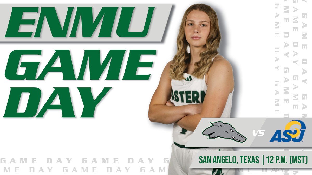 TIME TO CLOCK IN!!!

🆚: Angelo State
📍: San Angelo, Texas
⏰: 12 p.m. (MST) 
📺: tinyurl.com/46xaufc7
📊: tinyurl.com/mr44ytaw
🎟️: tinyurl.com/4mc7sw77
📻: tinyurl.com/yuca6abs

#ENMU #ALLIN
