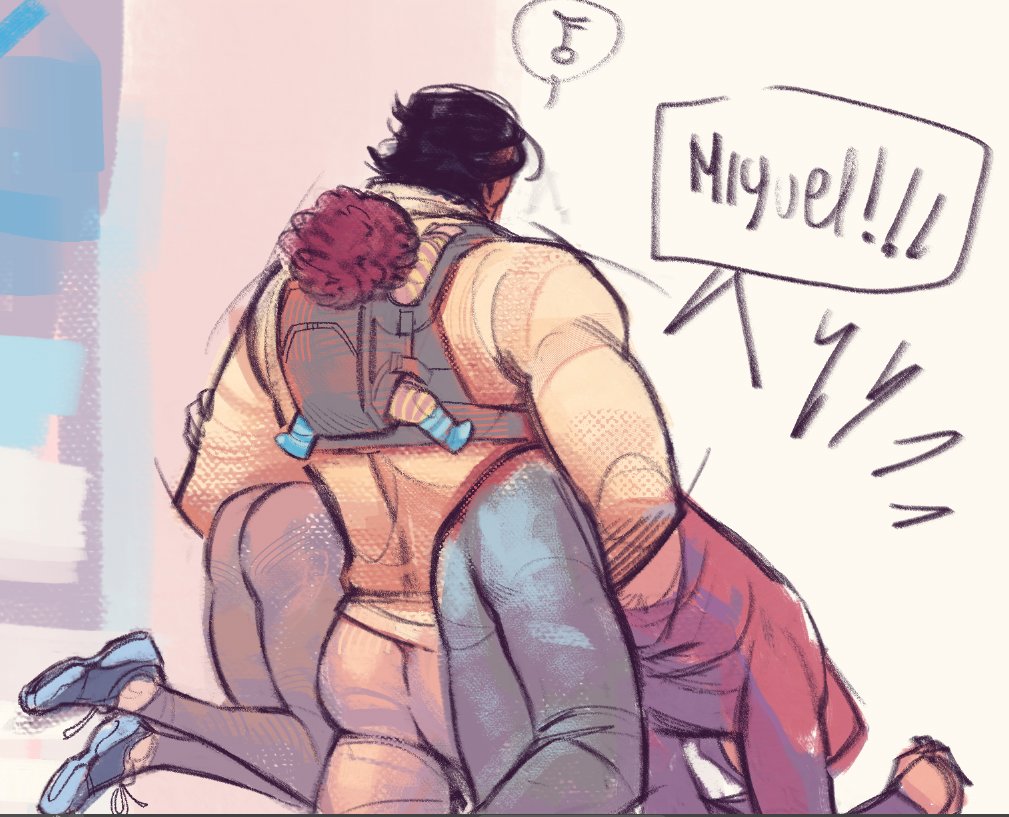 WIP: Ayyyy I'm finally almost done with my spiderpoly fanarts 🔥🔥🔥Next week you'll see Miguel being clingy and in luv 🥺🙏