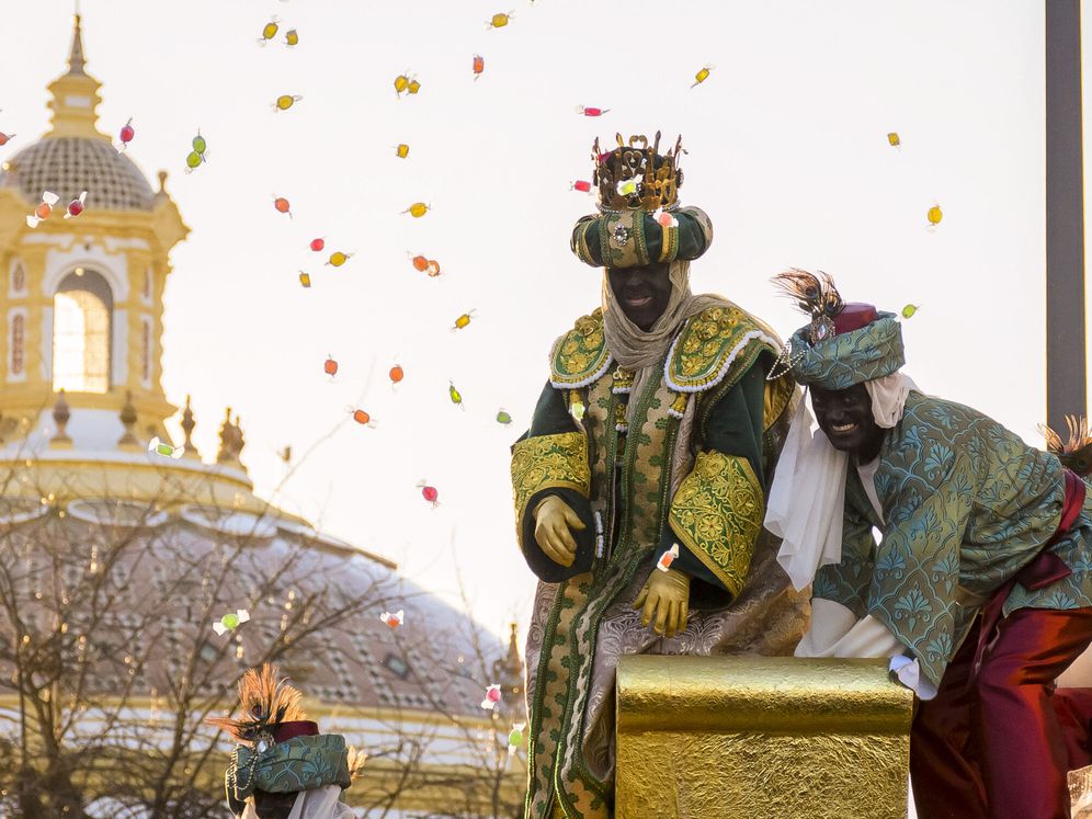 Viva el Rey Baltasar "torero, torero, torero.." #sevilla #cabalgatadereyes #soycurrista
