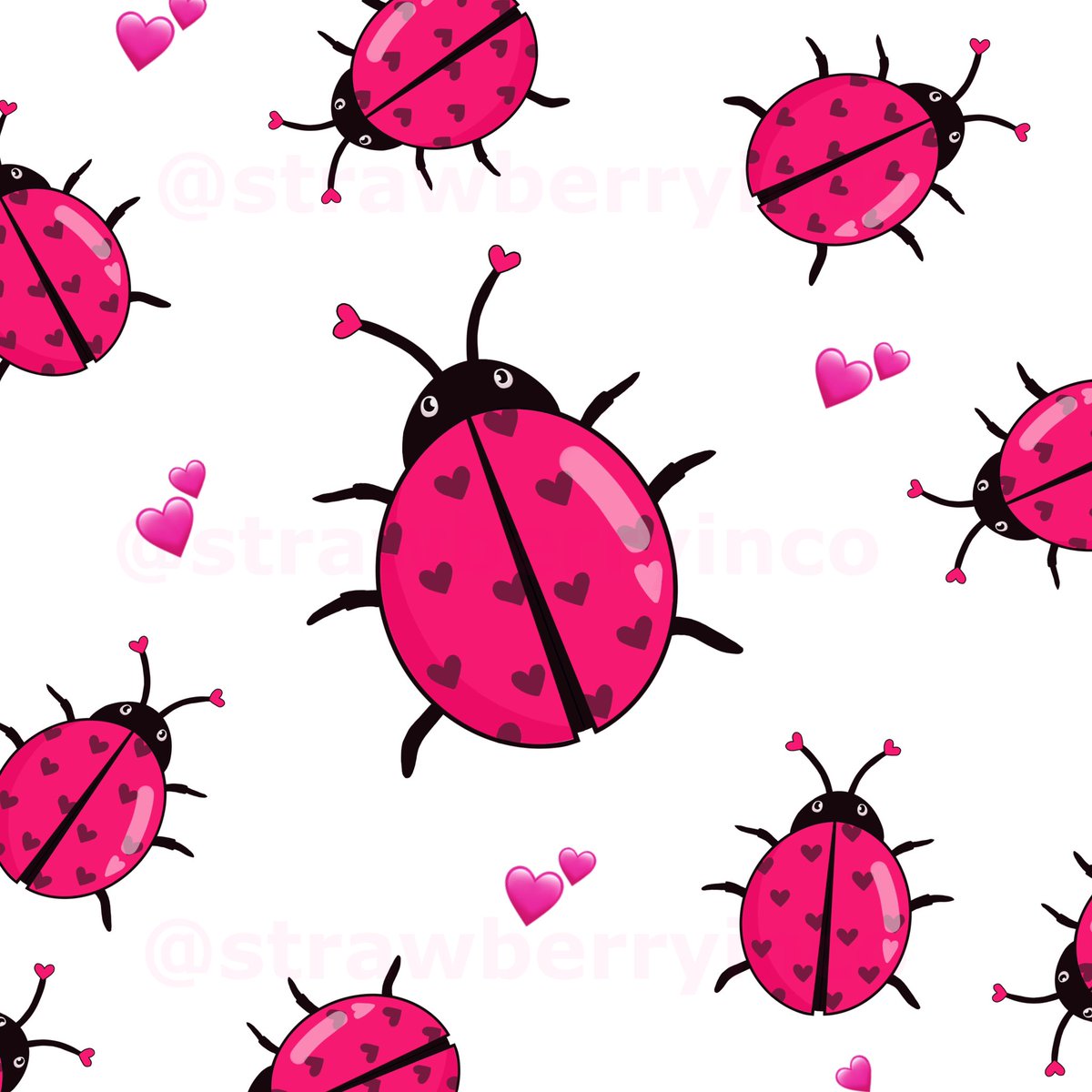 'lovebug' stickers💞🐞 available as singles or 3-packs! (🛍️shop link in bio!)