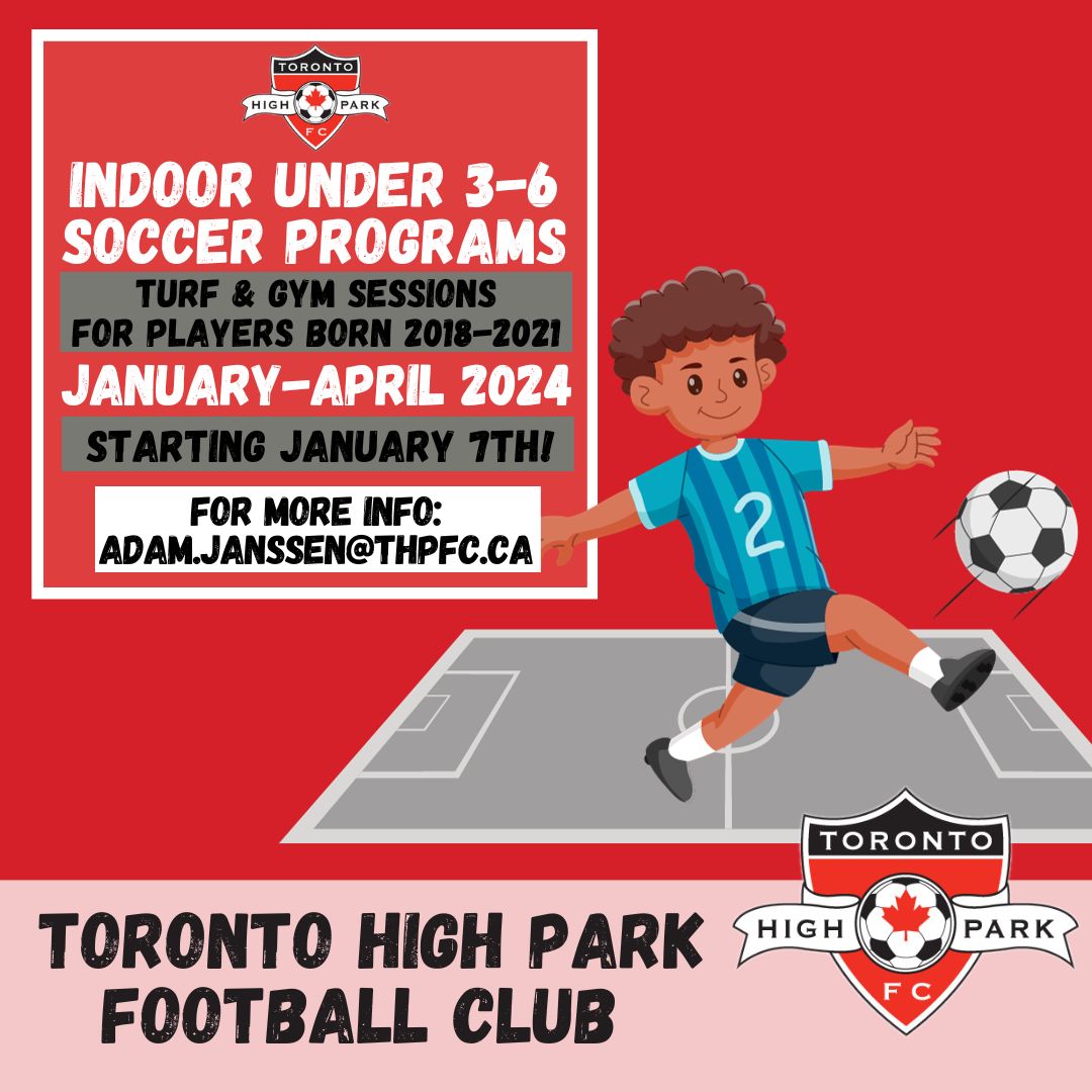 THPFC's tweet image. 🎉 Get ready to kick-start the fun! Our indoor Active Start (U3-U6) season begins again on January 7th! Join us for an exciting journey of learning and play as we engage our little ones in soccer and develop their skills. Learn more: thpfc.ca/active-start/ 
#ActiveStart #THPFC
