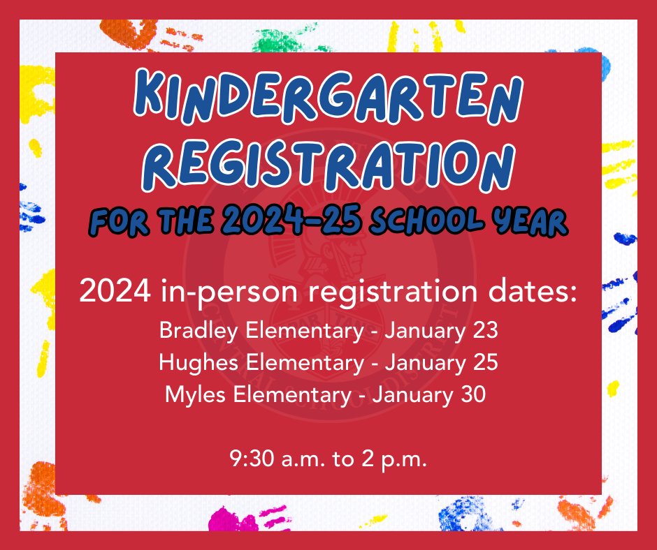 The district’s elementary schools will be hosting in-person kindergarten registration for the 2024-25 school year. The registration packet & instructions are available here: newhartfordschools.org/Page/220 Additional in-person registration dates will be announced in the spring.