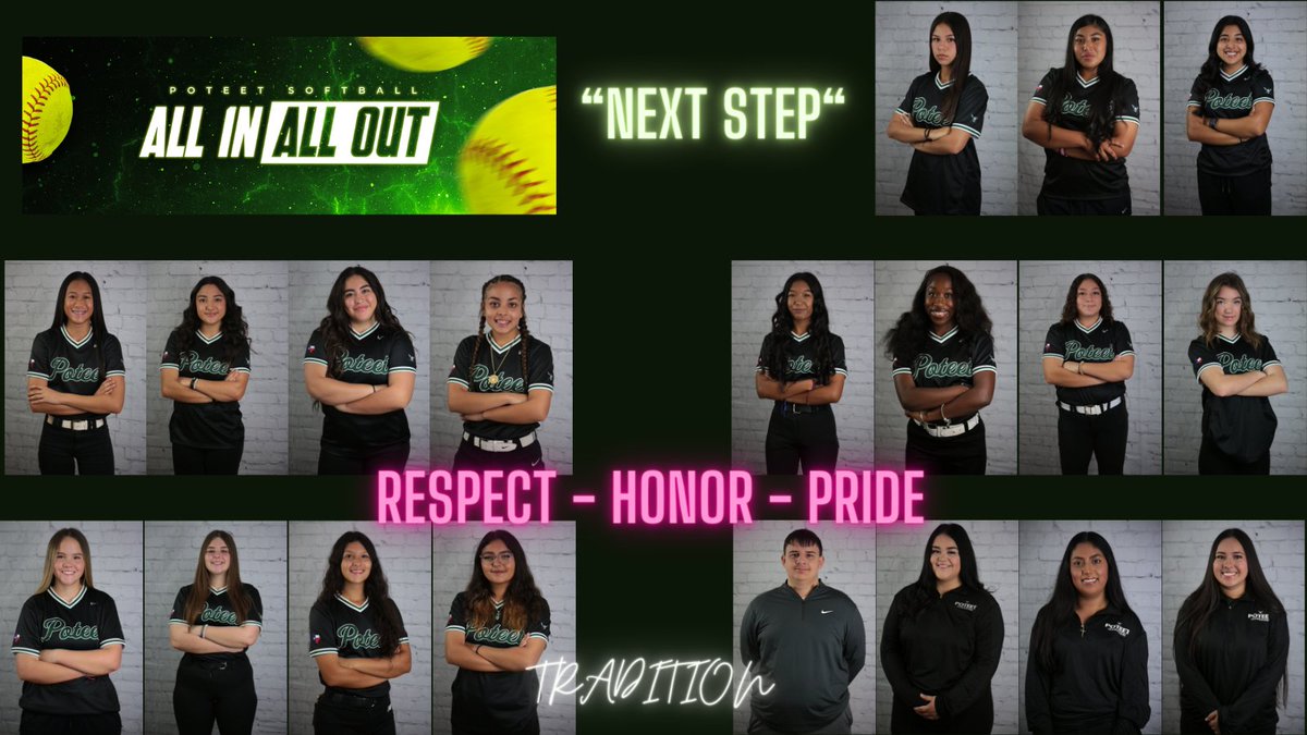 PoteetSoftball's tweet photo. 1 week away from taking the "Next Step" in restoring the tradition that is
@PoteetSoftball
#ALLinALLout https://t.co/ZYP3RECS5B