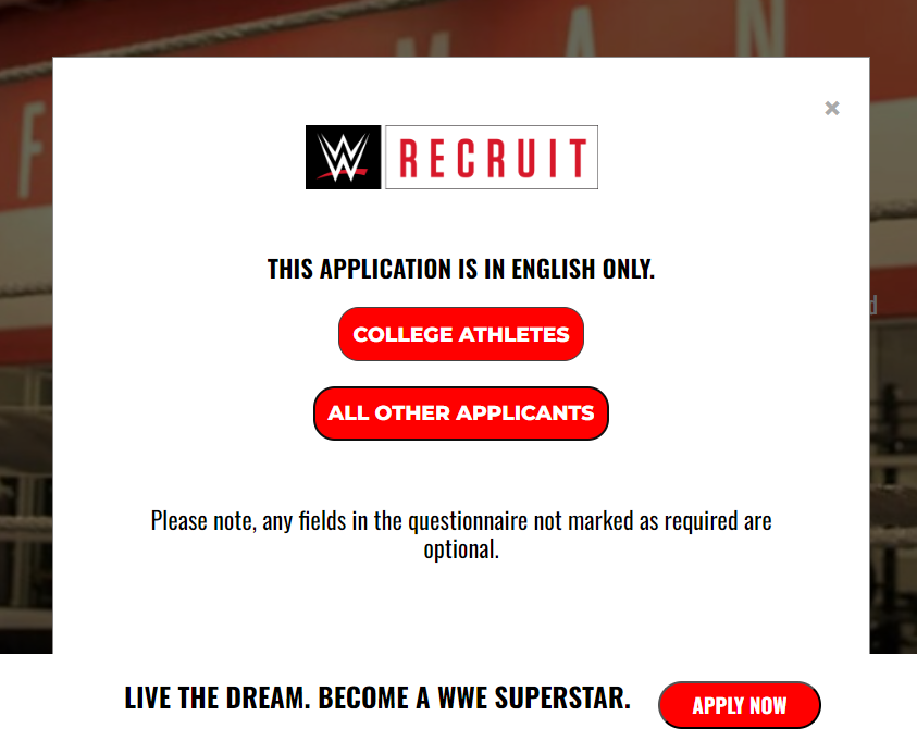 Well it doesn't hurt to try.. #WWERecruit #WWE