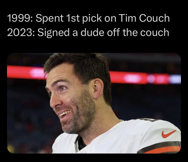AllProLines's tweet photo. (Chris Logan Brown) #Browns #TimCouch #JoeFlacco https://t.co/zJxpKfavDd